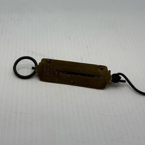 Hughes's Pocket Balance Scale 0-25 markings 4" x 1" Old Brass-colored